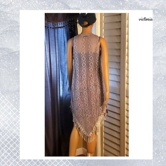 ❤️HP 08/14. Denim top corset & geometric Sundress - Picture 8 of 12